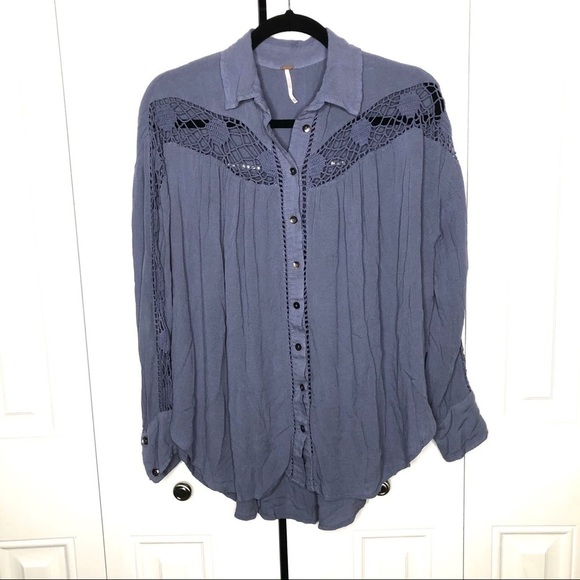 Free People Katie Bird Crochet Tunic - Picture 2 of 9